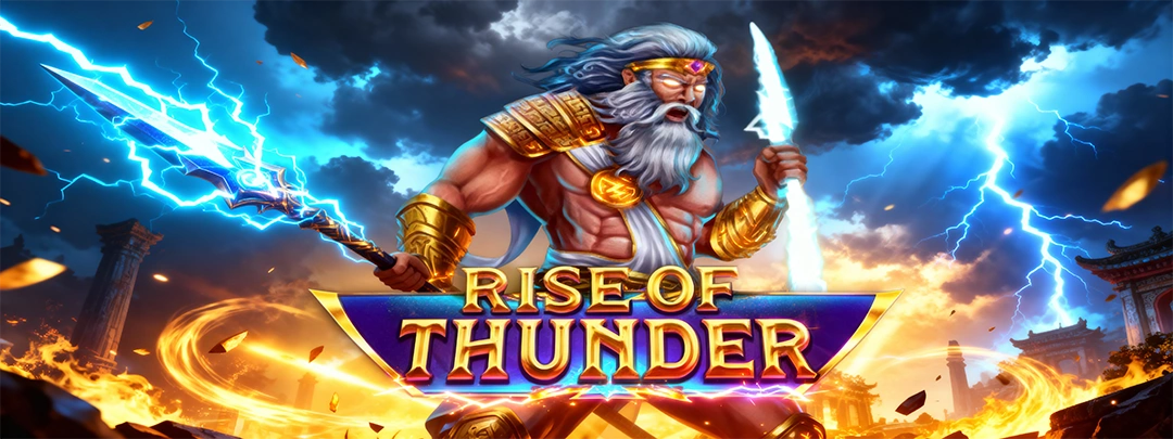 Rise of Thunder slot feature art for CK44 VIP